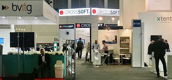 Crosssoft Messestand Fernwirkung